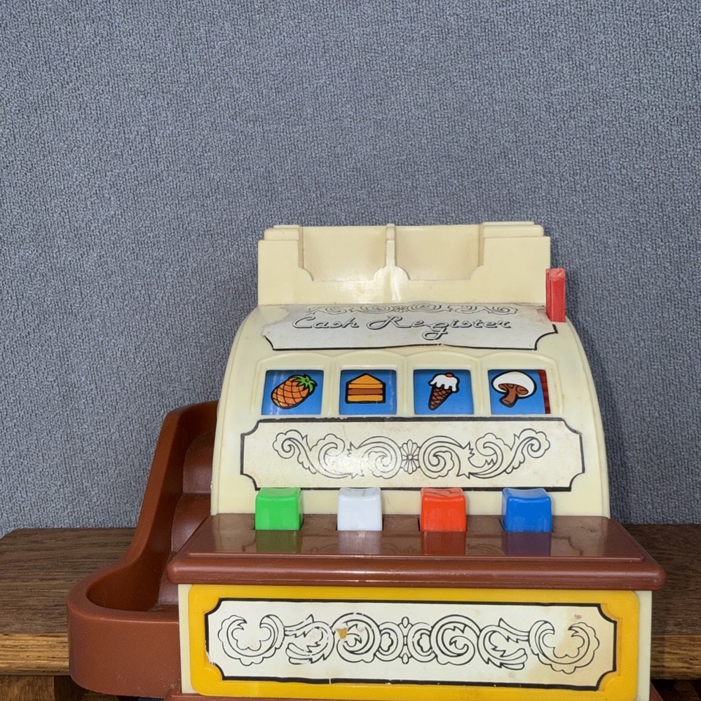 Vintage 1980's  Blue Box Cash Register